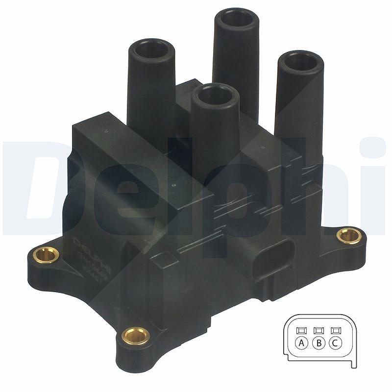 Delphi Zündspule [Hersteller-Nr. GN10449-12B1] für Ford, Volvo