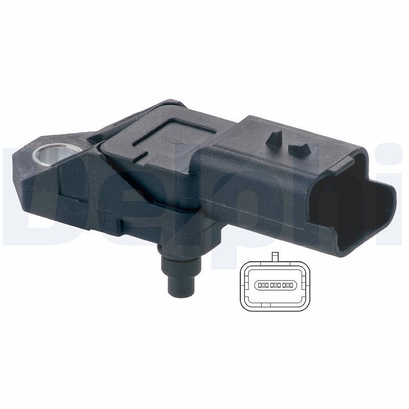 Delphi Luftdrucksensor, Höhenanpassung [Hersteller-Nr. PS10197] für Peugeot, Land Rover, Mitsubishi, Fiat, Lancia, Citroën, Ford, Jaguar