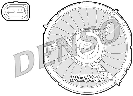 Denso Lüfter, Motorkühlung [Hersteller-Nr. DER02003] für Audi