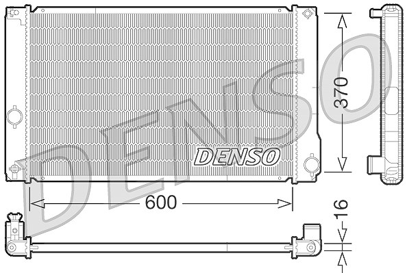 Denso Kühler, Motorkühlung [Hersteller-Nr. DRM50076] für Toyota