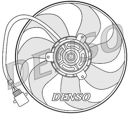 Denso Lüfter, Motorkühlung [Hersteller-Nr. DER32006] für VW, Skoda