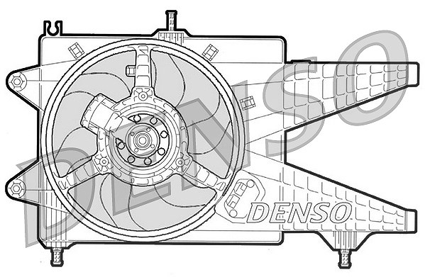 Denso Lüfter, Motorkühlung [Hersteller-Nr. DER09041] für Lancia, Fiat