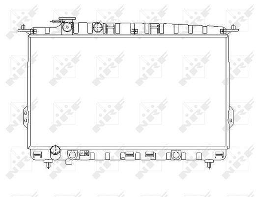Nrf Kühler, Motorkühlung [Hersteller-Nr. 53642] für Hyundai, Kia