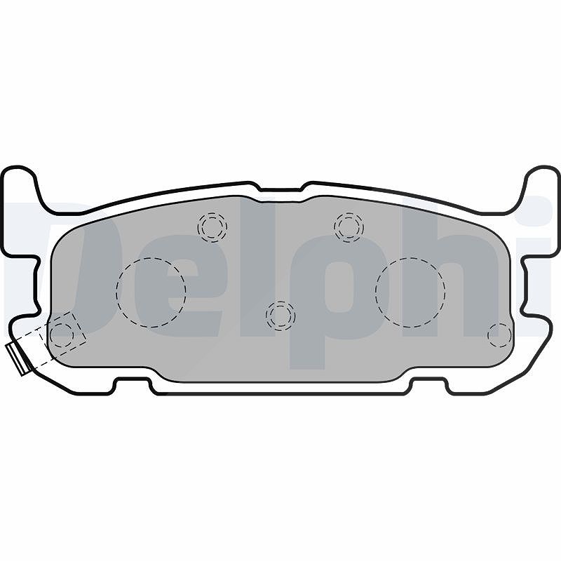 Für DELPHI HAMULCE LP1752 BRAKE PADS REAR - Bild 8