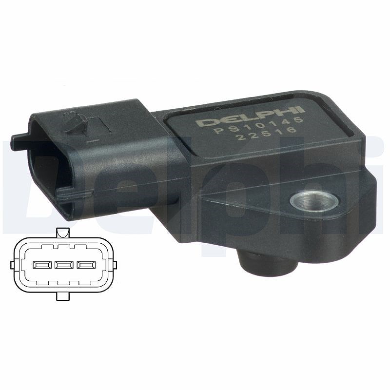 Delphi Sensor, Ladedruck [Hersteller-Nr. PS10145] für Honda, Vauxhall, Opel