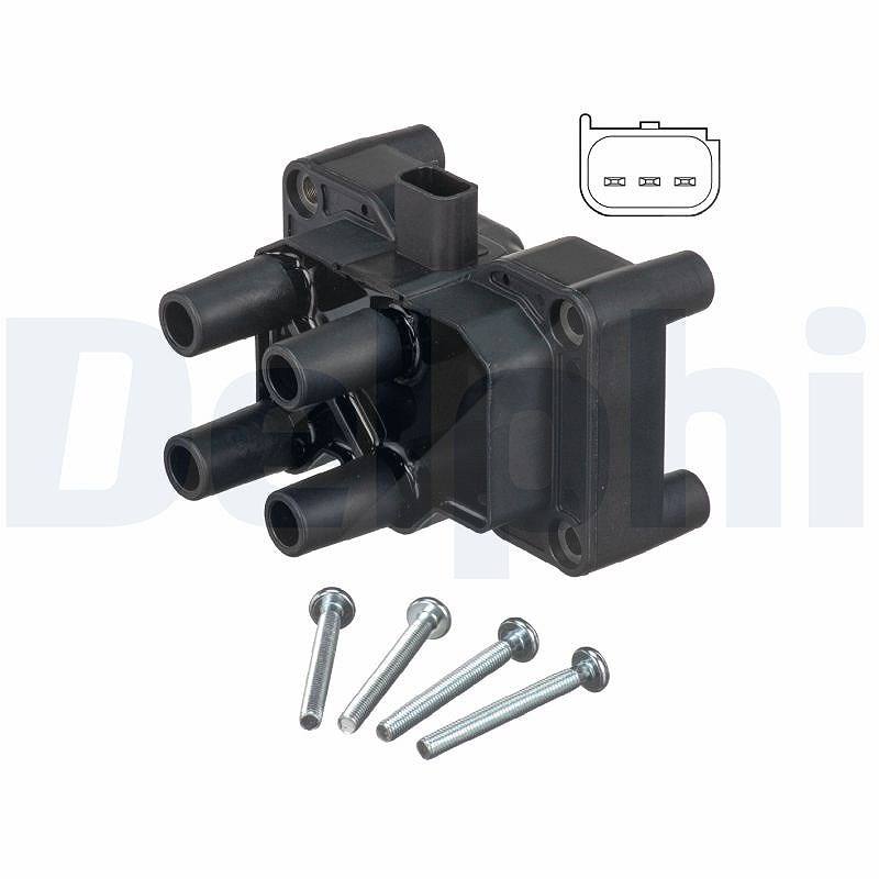 Delphi Zündspule [Hersteller-Nr. GN10205-12B1] für Volvo, Ford, Mazda