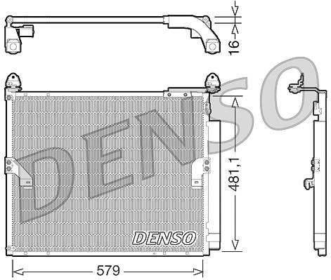 Denso Kondensator, Klimaanlage [Hersteller-Nr. DCN50019] für Toyota