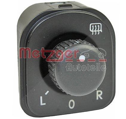 Metzger Autoteile Schalter, Spiegelverstellung [Hersteller-Nr. 0916372] für VW, Seat