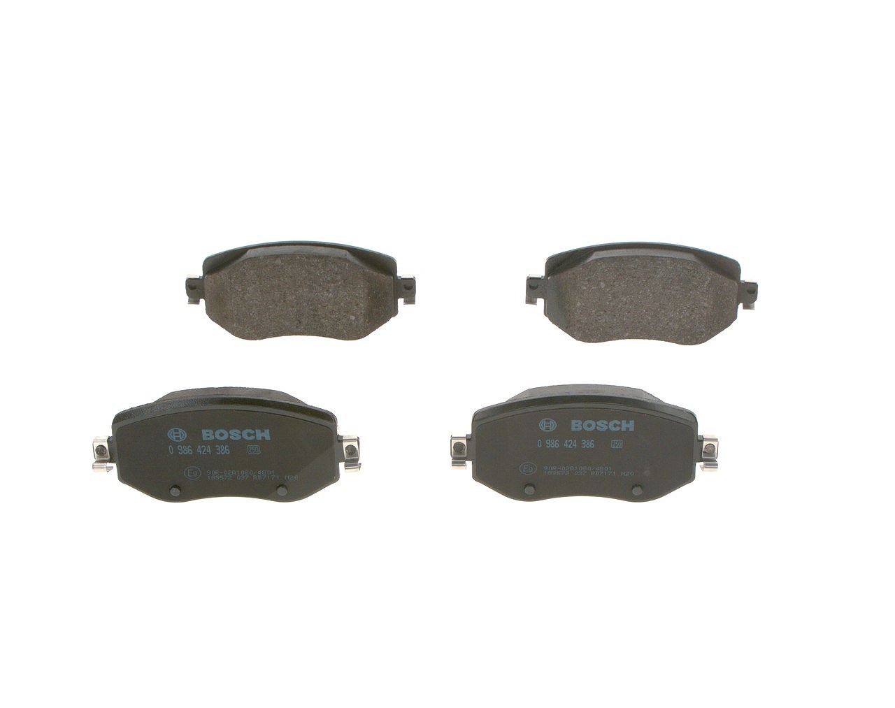 Bosch Bremsbelagsatz, Scheibenbremse [Hersteller-Nr. 0986424386] für Renault