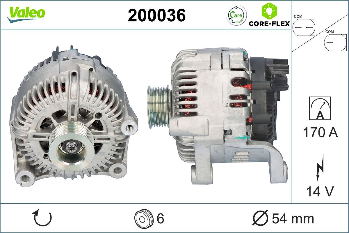 Valeo Generator [Hersteller-Nr. 200036] für BMW