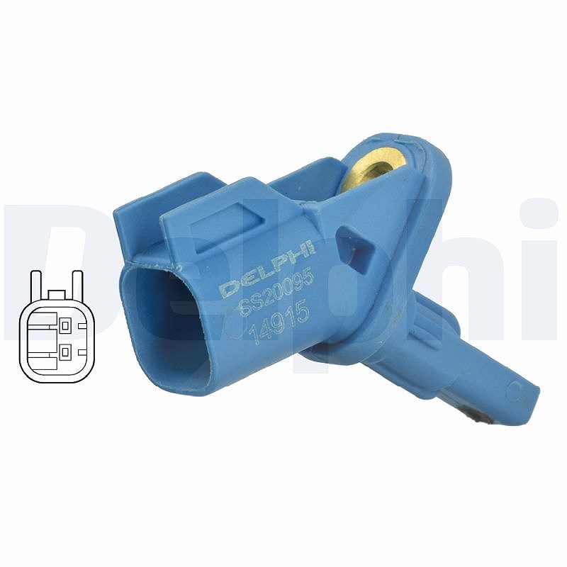 Delphi Sensor, Raddrehzahl [Hersteller-Nr. SS20095] für Ford