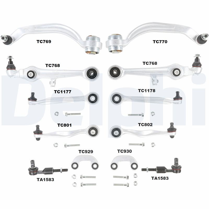 Delphi Reparatursatz, Querlenker [Hersteller-Nr. TC1300KIT] für VW, Audi