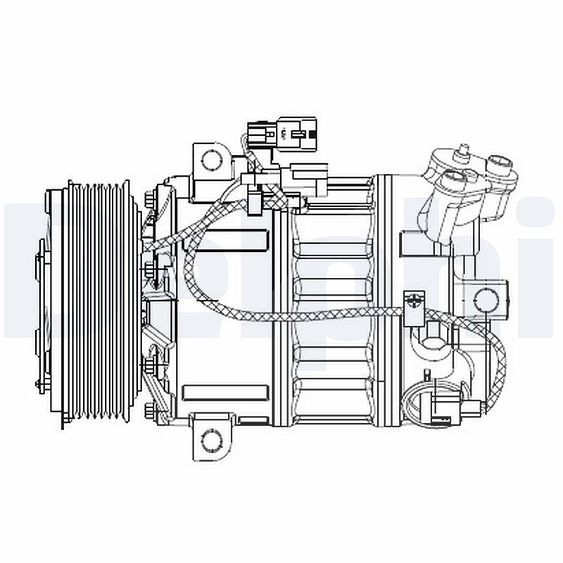 Delphi Kompressor, Klimaanlage [Hersteller-Nr. CS20477] für Renault, Nissan