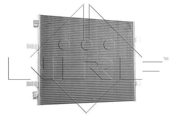 Nrf Kondensator, Klimaanlage [Hersteller-Nr. 35960] für Renault, Vauxhall, Opel