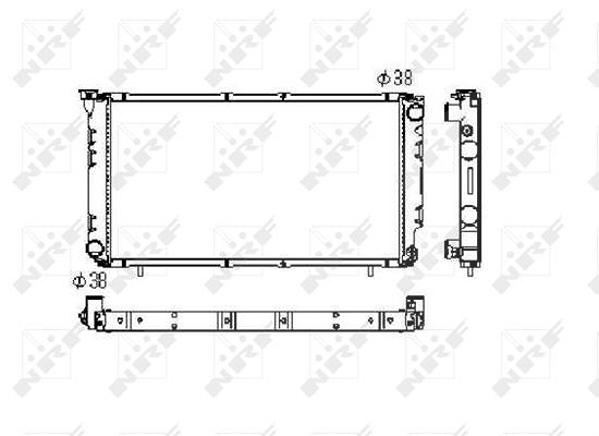 Nrf Kühler, Motorkühlung [Hersteller-Nr. 506671] für Subaru