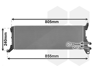 Van Wezel Kühler, Motorkühlung [Hersteller-Nr. 58012723] für VW