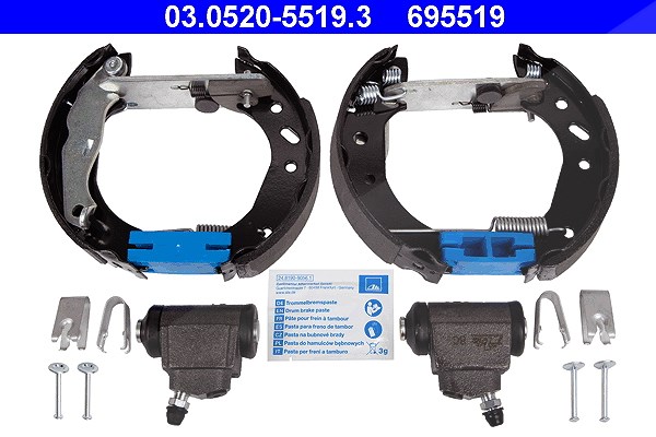 Ate Bremsbackensatz [Hersteller-Nr. 03.0520-5519.3] für Mazda, Ford