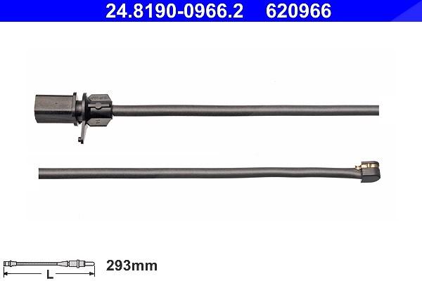 Ate Warnkontakt, Bremsbelagverschleiß [Hersteller-Nr. 24.8190-0966.2] für Porsche