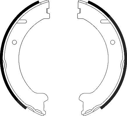Hella Bremsbackensatz, Feststellbremse [Hersteller-Nr. 8DA355050-581] für Volvo