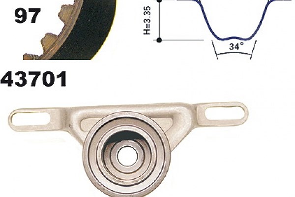 Mapco Zahnriemensatz [Hersteller-Nr. 23701] für Ford