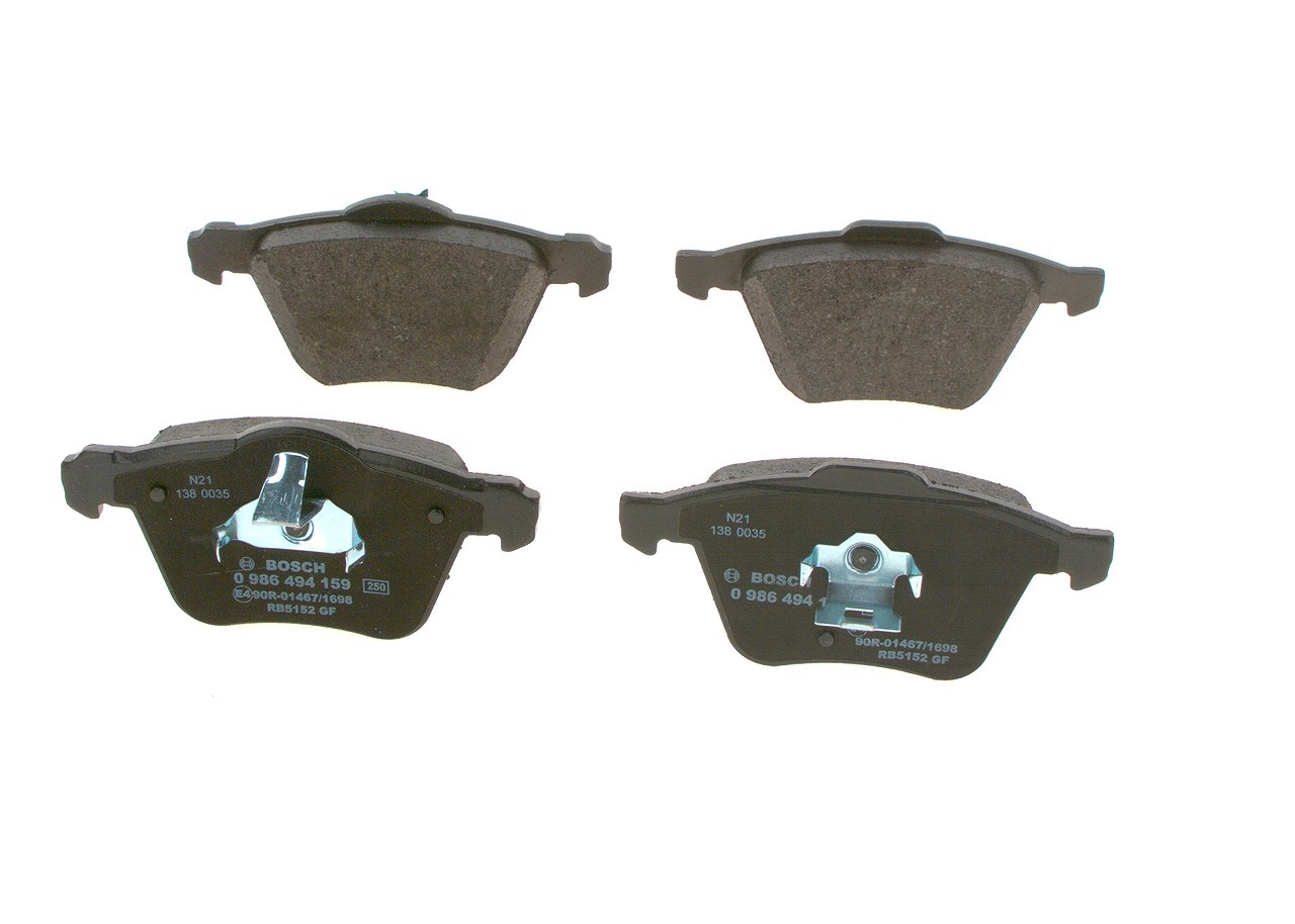 Bosch Bremsbelagsatz, Scheibenbremse [Hersteller-Nr. 0986494159] für Volvo