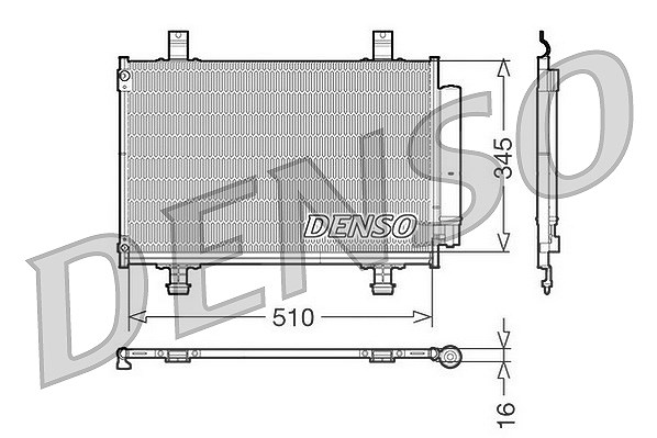Denso Kondensator, Klimaanlage [Hersteller-Nr. DCN47010] für Suzuki