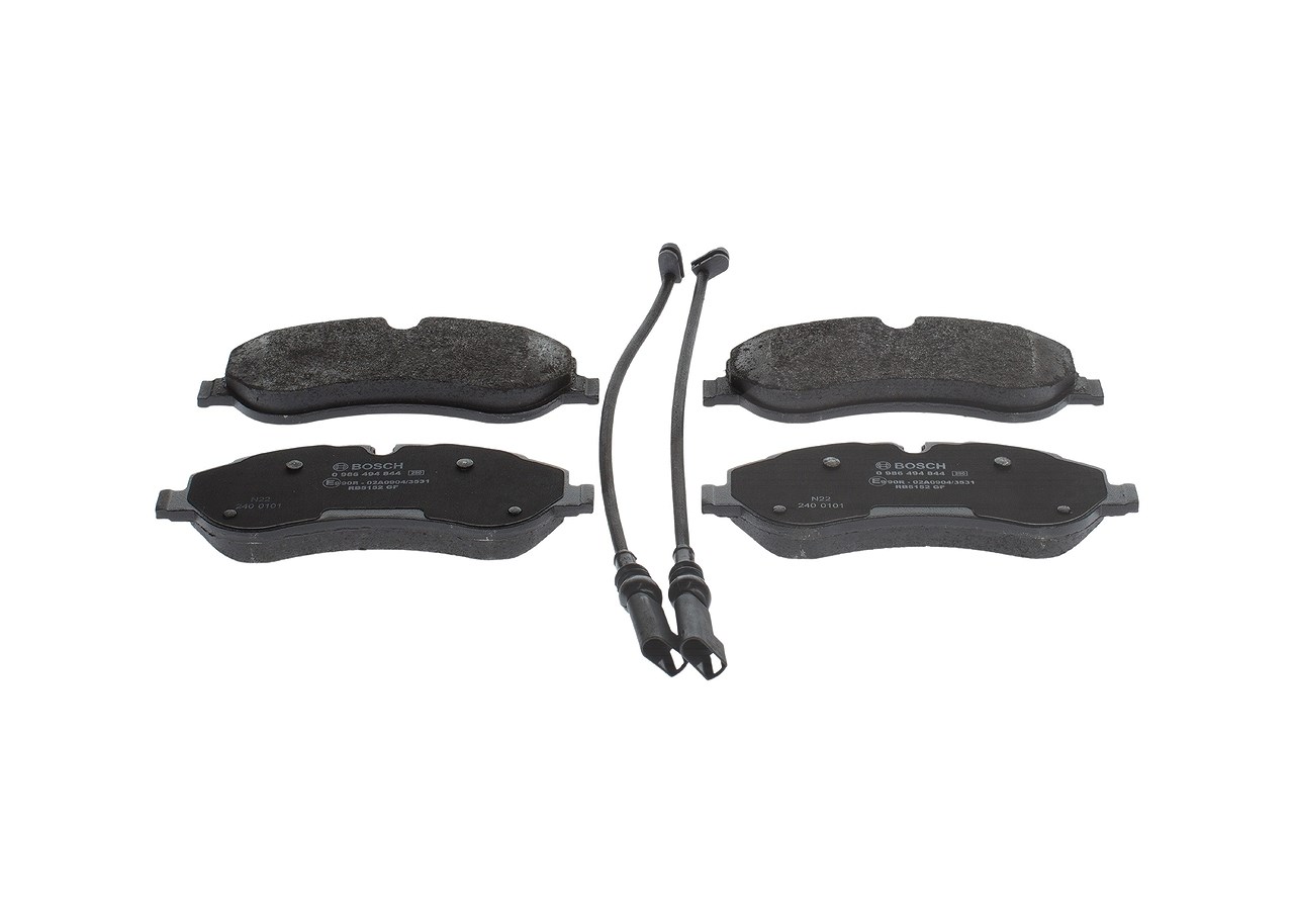 Bosch Bremsbeläge mit VWK vorne (Satz) [Hersteller-Nr. 0986494844] für Ford
