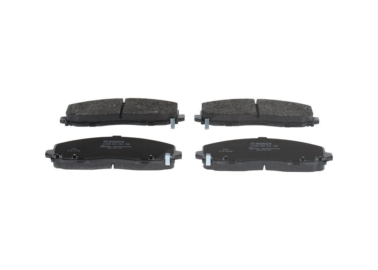 Bosch Bremsbelagsatz, Scheibenbremse [Hersteller-Nr. 0986494769] für Fiat, Lancia, Jeep