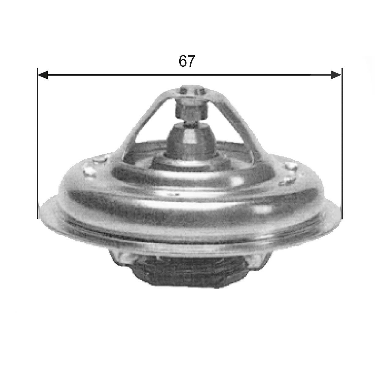 Gates Thermostat, Kühlmittel [Hersteller-Nr. TH09985G1] für Citroën, Peugeot