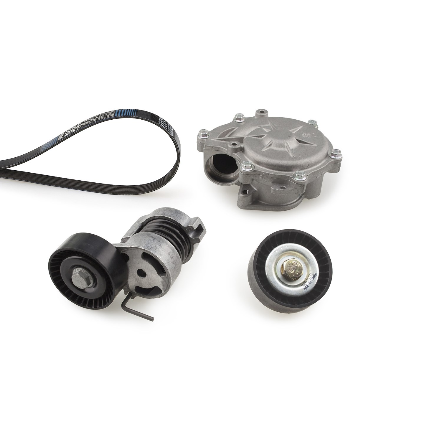 Gates Wasserpumpe + Keilrippenriemensatz [Hersteller-Nr. KP116PK1873] für BMW