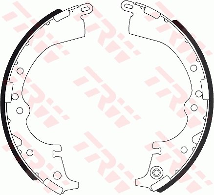 Trw Bremsbackensatz [Hersteller-Nr. GS7333] für Toyota