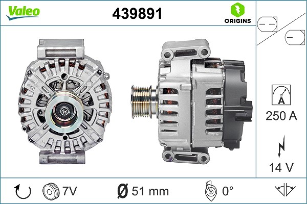 Valeo Generator [Hersteller-Nr. 439891] für Mercedes-Benz