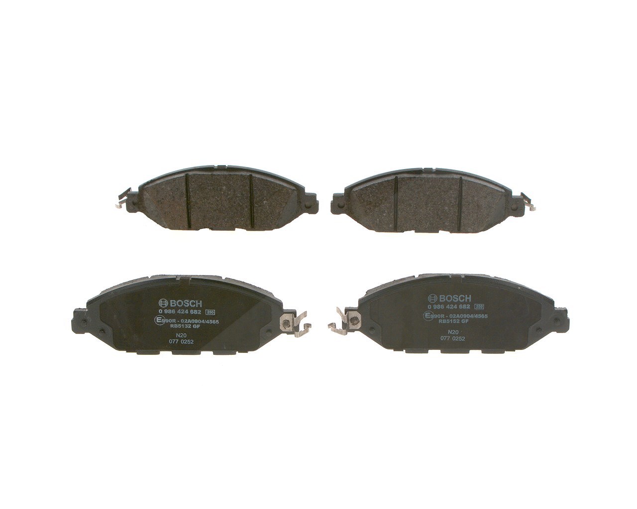 Bosch Bremsbelagsatz, Scheibenbremse [Hersteller-Nr. 0986424682] für Infiniti, Nissan