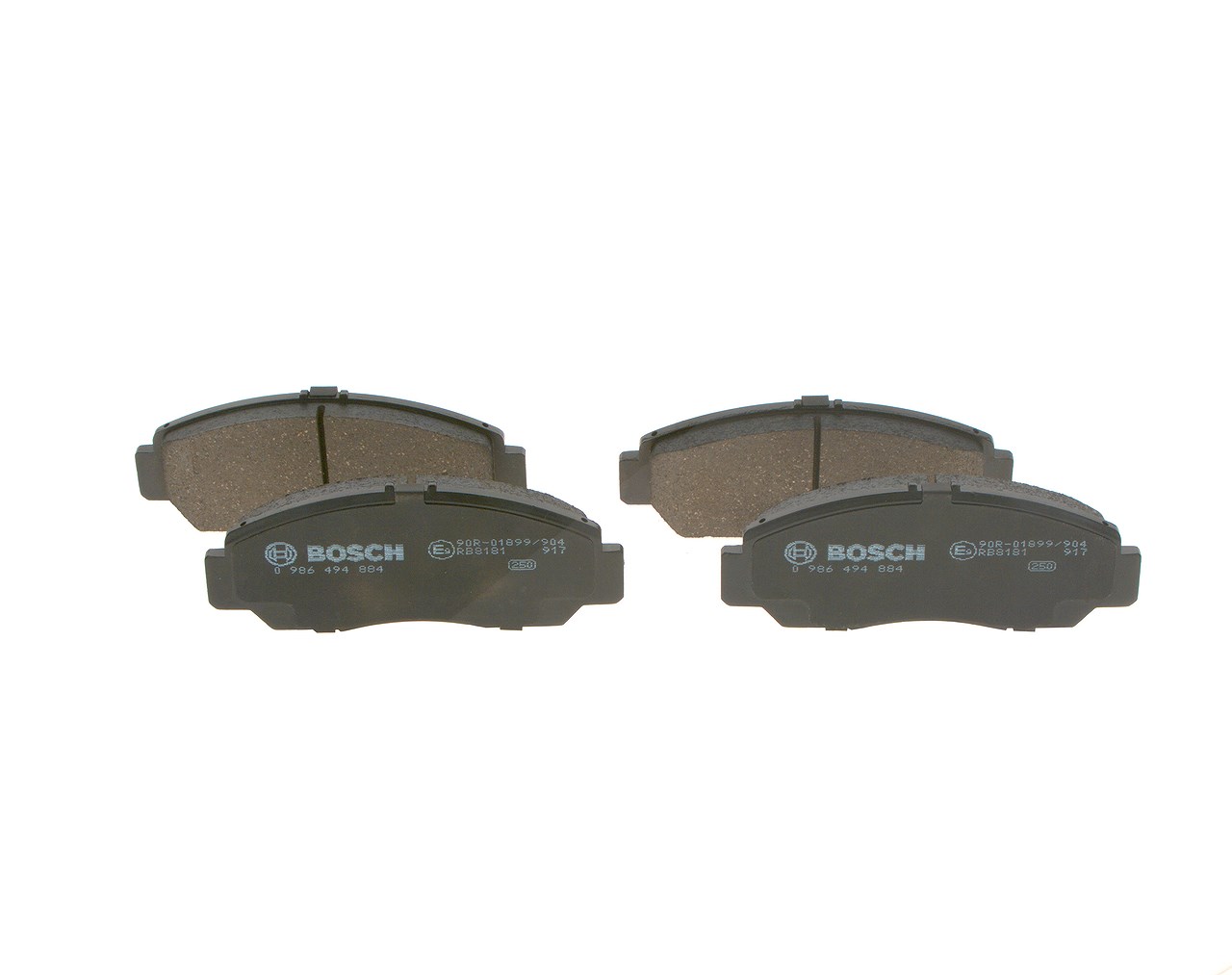 Bosch Bremsbelagsatz, Scheibenbremse [Hersteller-Nr. 0986494884] für Kia