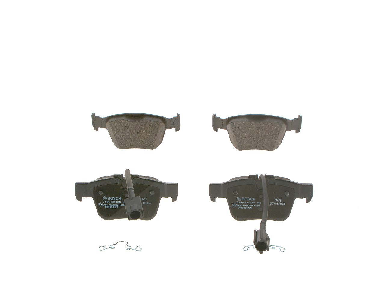 Bosch Bremsbelagsatz, Scheibenbremse [Hersteller-Nr. 0986424848] für Alfa Romeo, Maserati