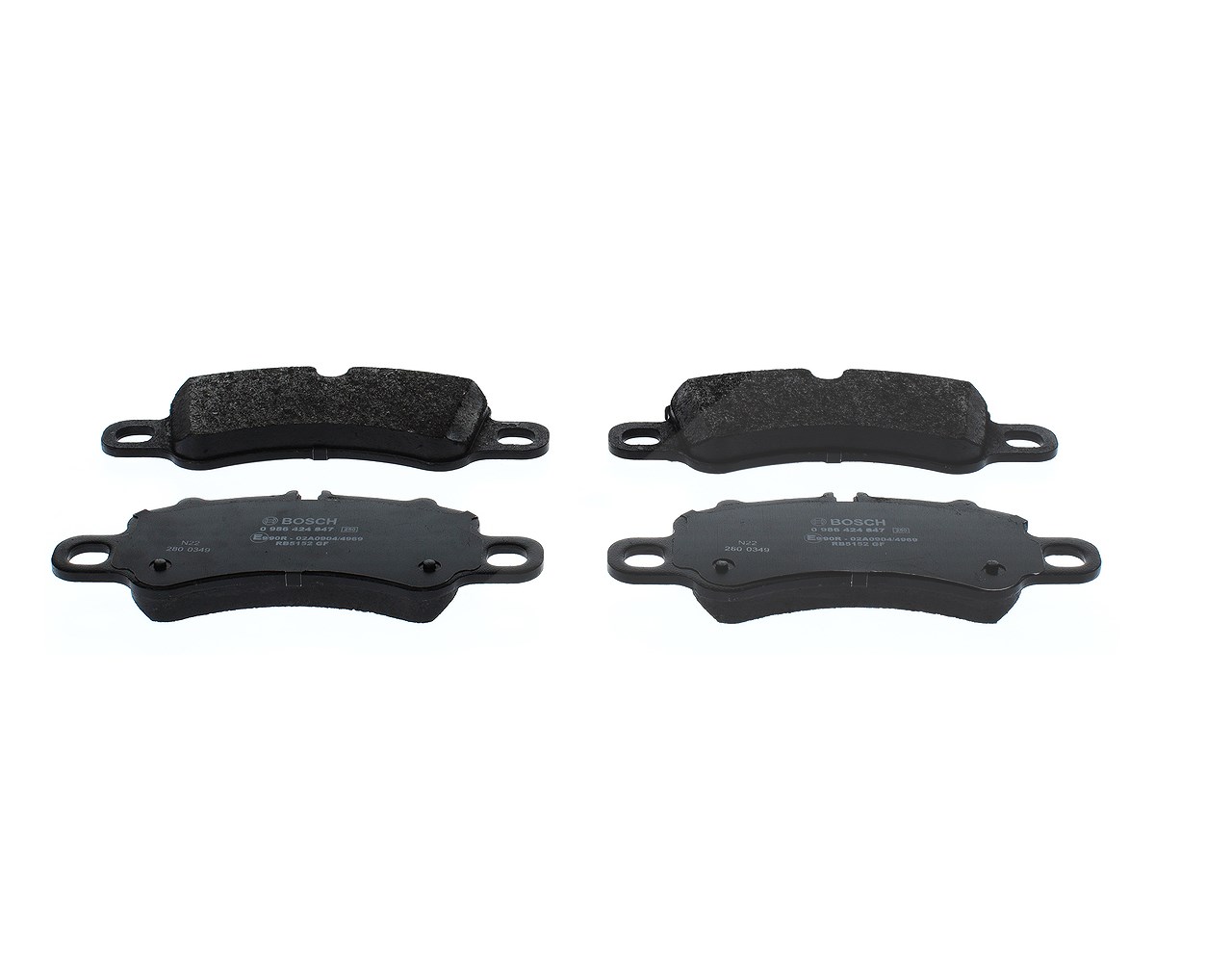 Bosch Bremsbelagsatz, Scheibenbremse [Hersteller-Nr. 0986424847] für Porsche