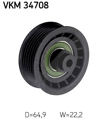 Skf Umlenk-/Führungsrolle, Keilrippenriemen [Hersteller-Nr. VKM34708] für Ford