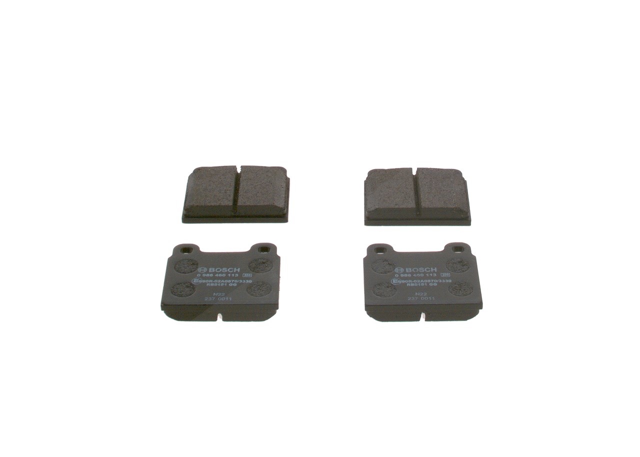 Bosch Bremsbelagsatz, Scheibenbremse [Hersteller-Nr. 0986460113] für Alfa Romeo, Porsche, Opel, VW, Mercedes-Benz