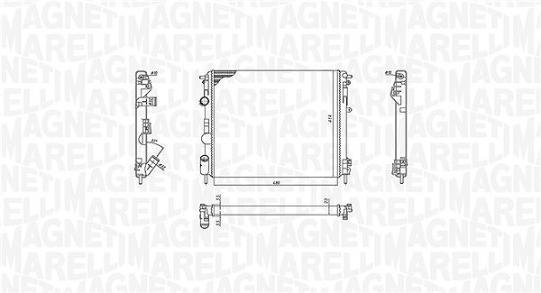 Magneti Marelli Kühler, Motorkühlung [Hersteller-Nr. 350213192600] für Dacia, Renault