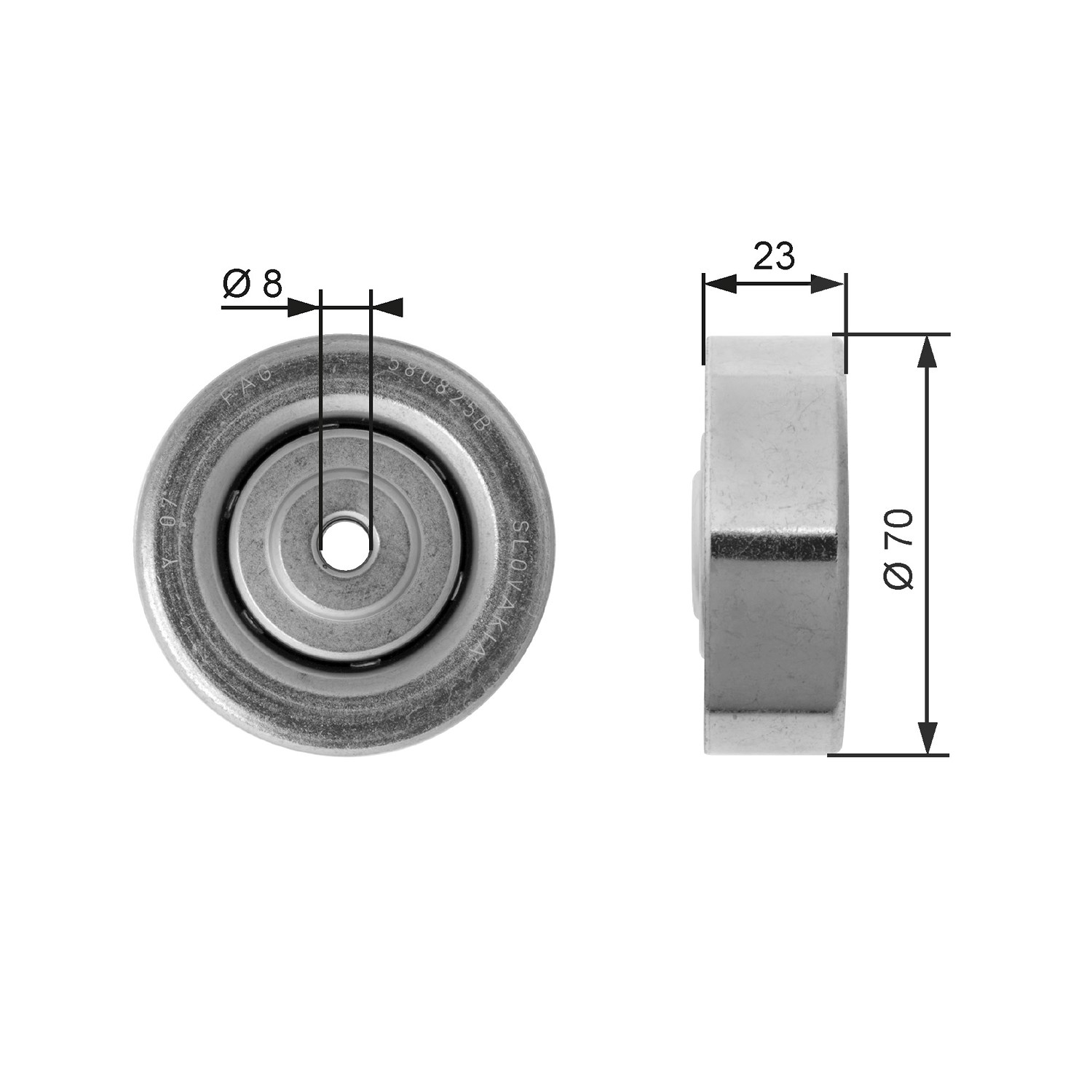 Gates Spannrolle, Keilrippenriemen [Hersteller-Nr. T36161] für BMW, Opel, Vauxhall