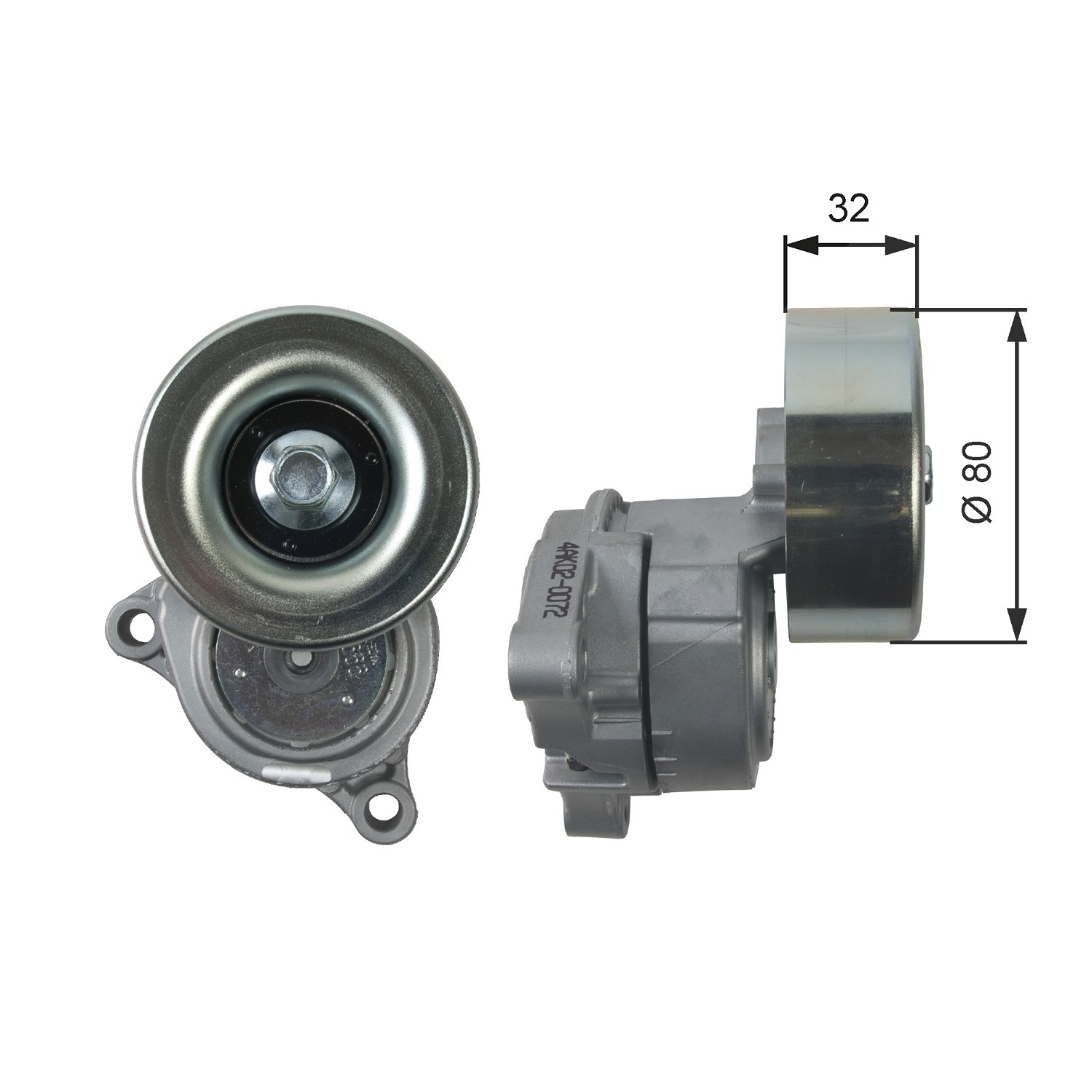Gates Spannrolle, Keilrippenriemen [Hersteller-Nr. T38489] für Subaru