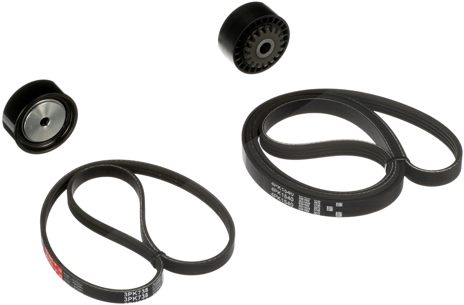 Gates Keilrippenriemensatz [Hersteller-Nr. K063PK738] für Renault, Proton, Nissan