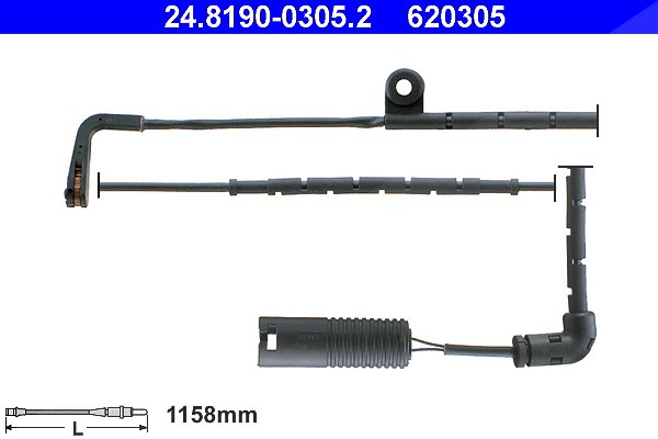 Ate Warnkontakt, Bremsbelagverschleiß [Hersteller-Nr. 24.8190-0305.2] für Land Rover