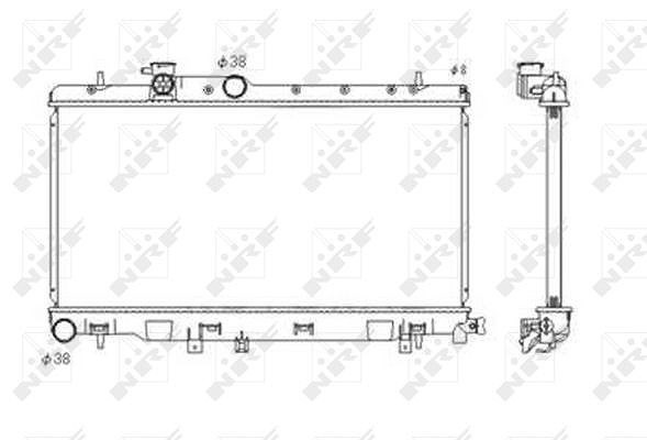 Nrf Kühler, Motorkühlung [Hersteller-Nr. 53697] für Subaru