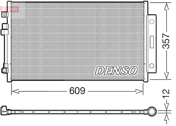 Denso Kondensator, Klimaanlage [Hersteller-Nr. DCN09004] für Alfa Romeo