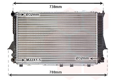 Van Wezel Kühler, Motorkühlung [Hersteller-Nr. 03002083] für Audi