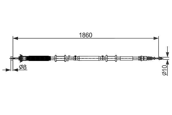 Bosch Seilzug, Feststellbremse [Hersteller-Nr. 1987482579] für Alfa Romeo