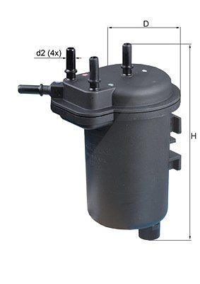 Mahle Kraftstofffilter [Hersteller-Nr. KL432] für Renault