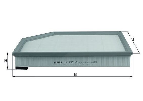 Mahle Luftfilter [Hersteller-Nr. LX1591/2] für Volvo