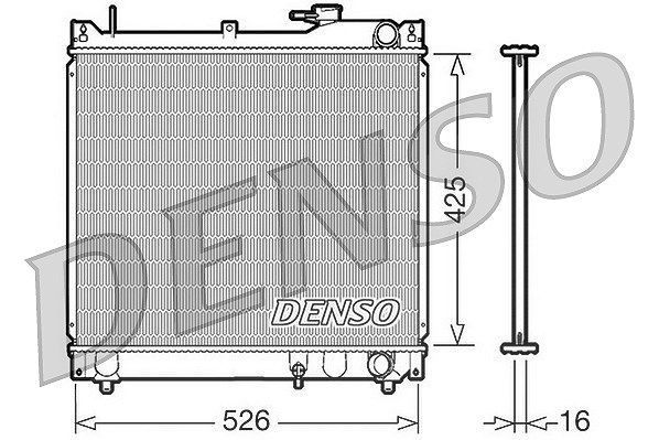 Denso Kühler, Motorkühlung [Hersteller-Nr. DRM47015] für Suzuki